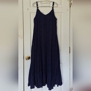 torrid Navy Eyelet Maxi Dress